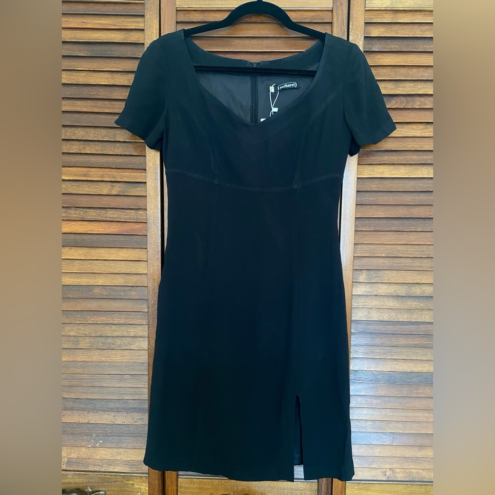 Vintage Cacharel French black dress